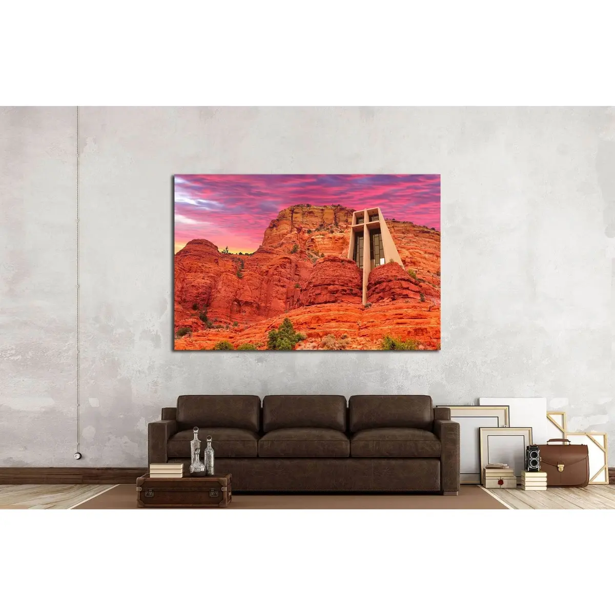 The Chapel Of The Holy Cross In Sedona, Arizona, U.S.A. №1983 Ready To Hang Canvas Print 3