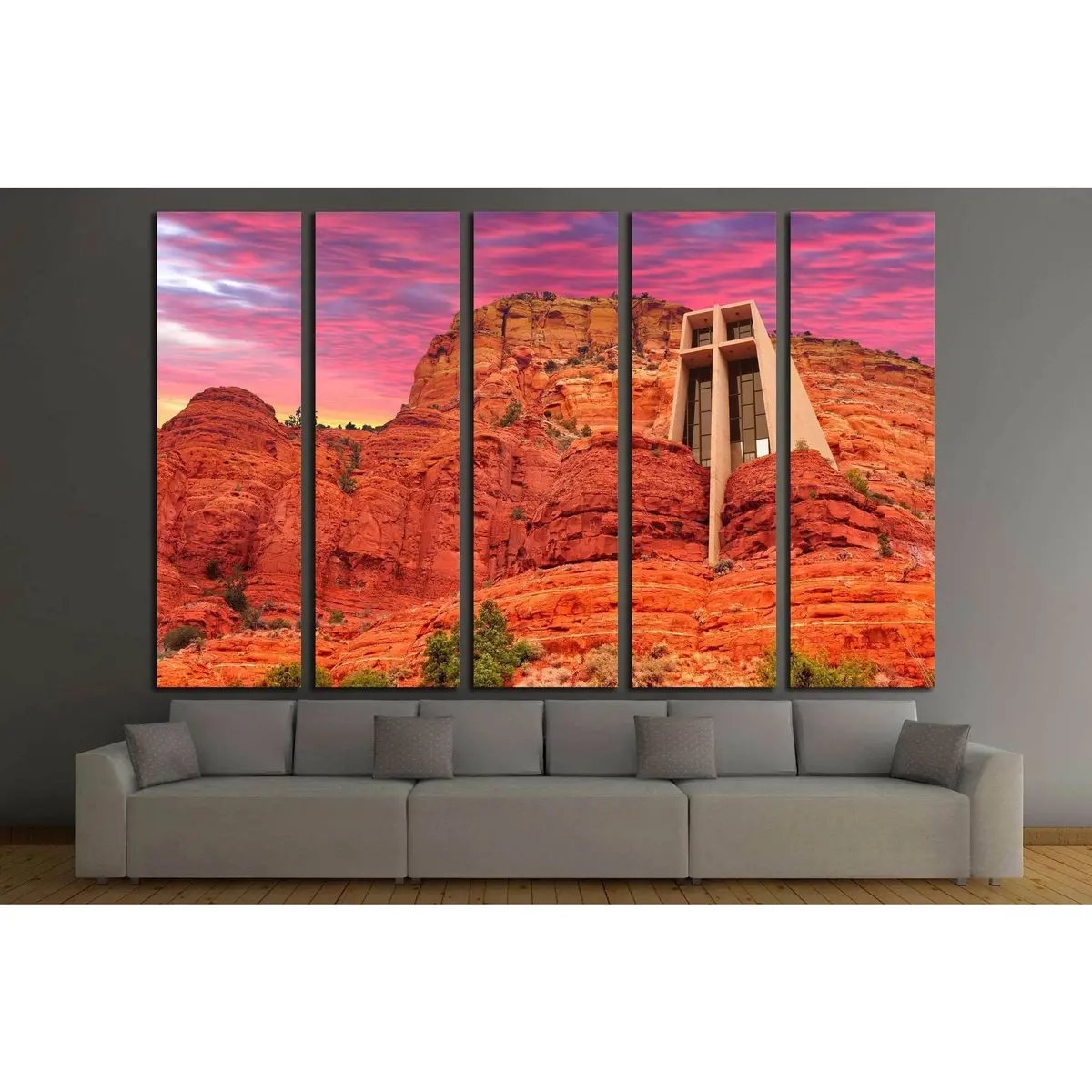 The Chapel Of The Holy Cross In Sedona, Arizona, U.S.A. №1983 Ready To Hang Canvas Print 2
