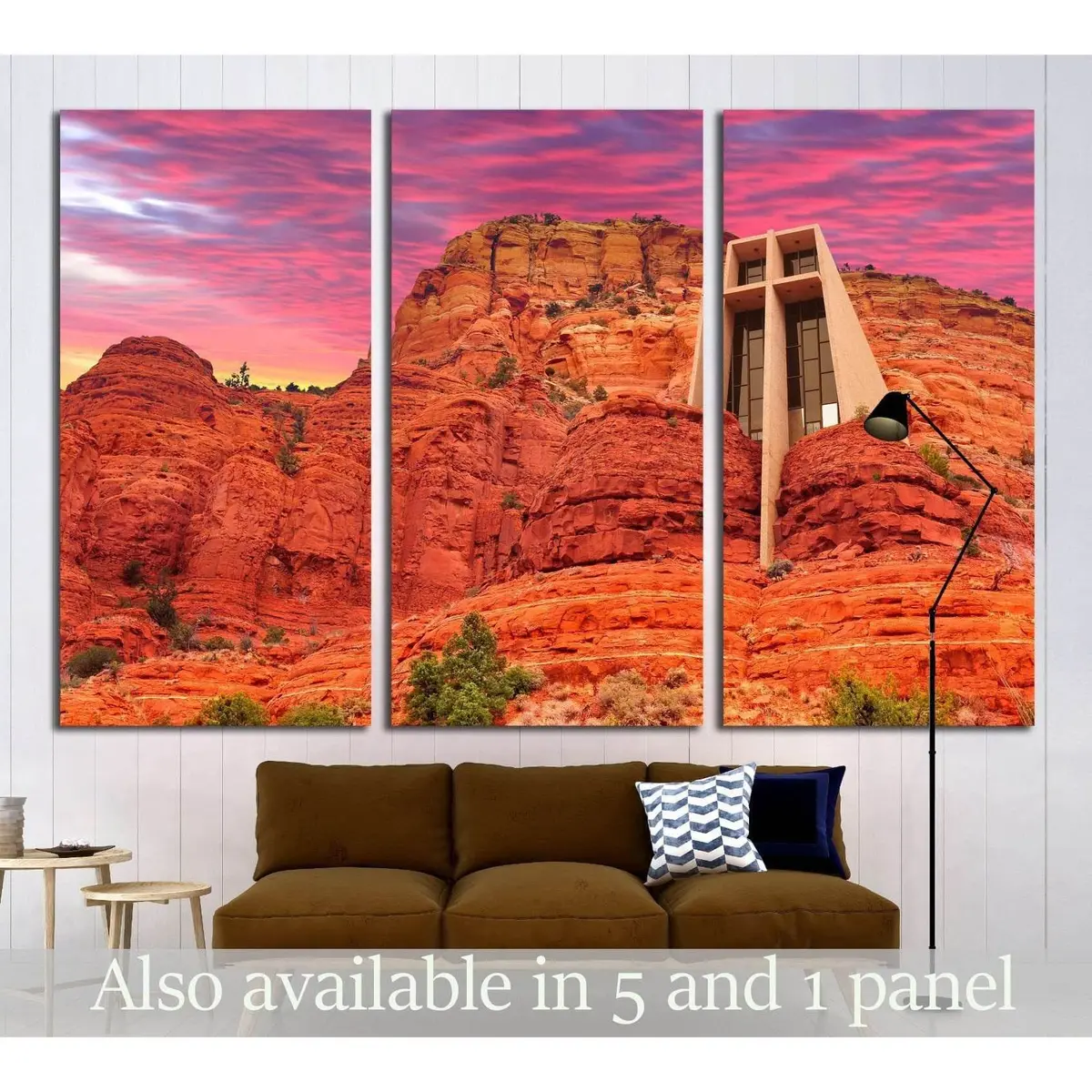 The Chapel Of The Holy Cross In Sedona, Arizona, U.S.A. №1983 Ready To Hang Canvas Print 1