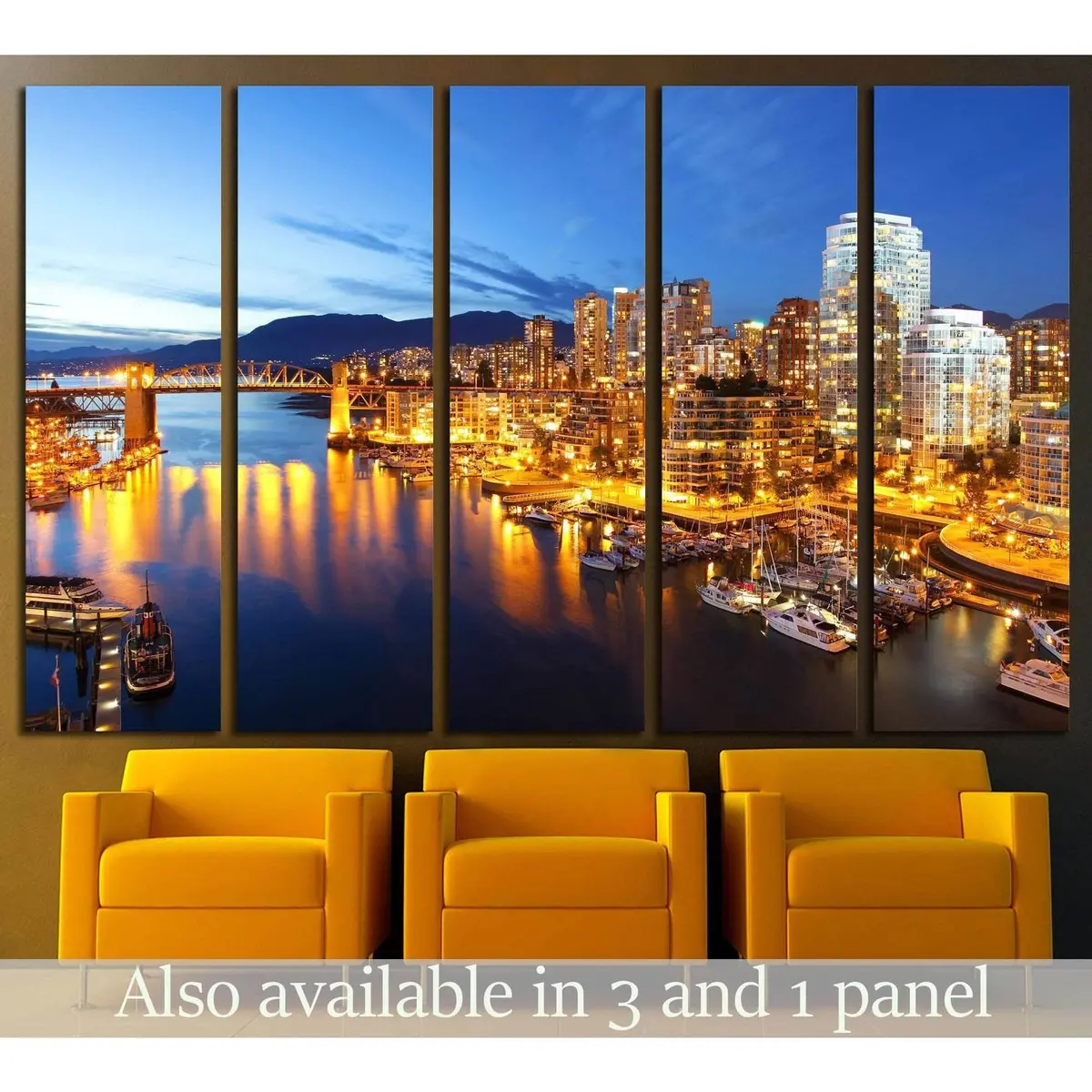 Vancouver Cityscape Canvas Art Print №2038 – Ready-to-Hang Wall Decor