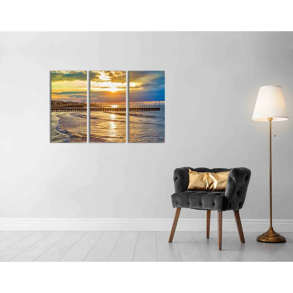 The Coast In The Sun №D1238 Ready To Hang Canvas Print 5