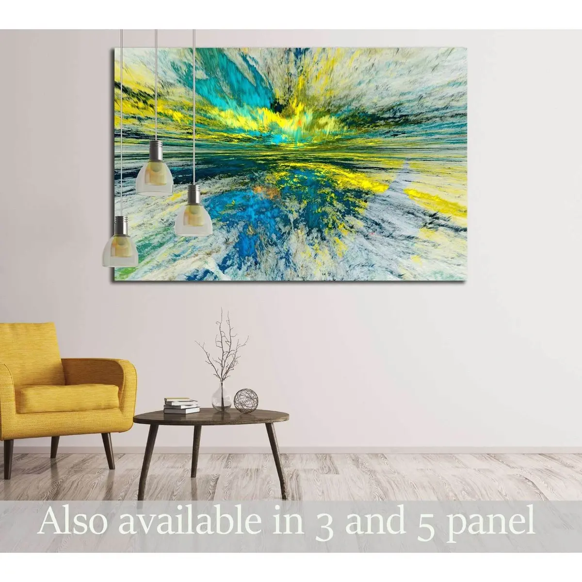 The Colors In The Series, Fancy Paint. Background Consists Of Fractal Color Texture №2884 Ready To Hang Canvas Print 1