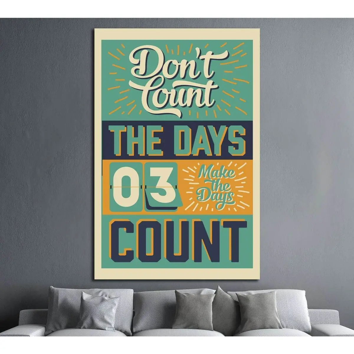 The Days Count №4542 Ready To Hang Canvas Print 1