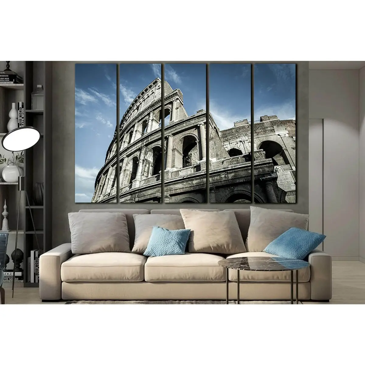 Famous Colosseum SL1399 Premium Canvas Wall Art Print - Image 3