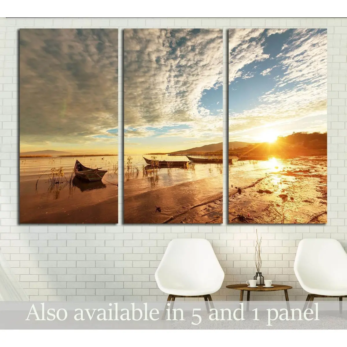 The Fishing Boats In Mexico №3155 Ready To Hang Canvas Print 5