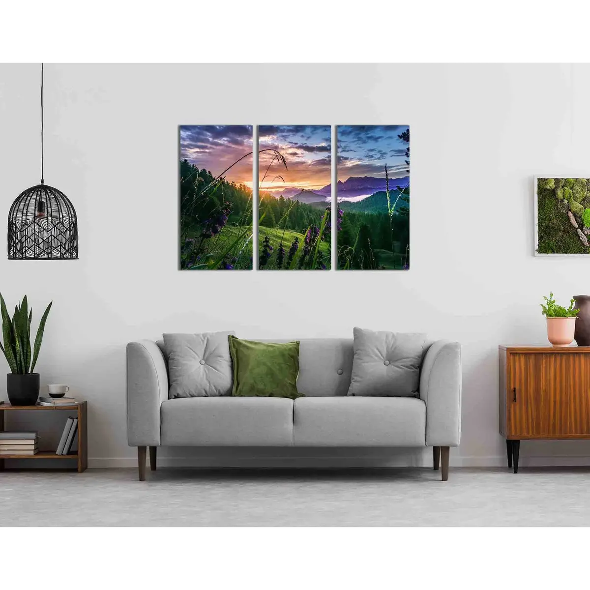 The Forest At Sunset №D1754 Ready To Hang Canvas Print 5