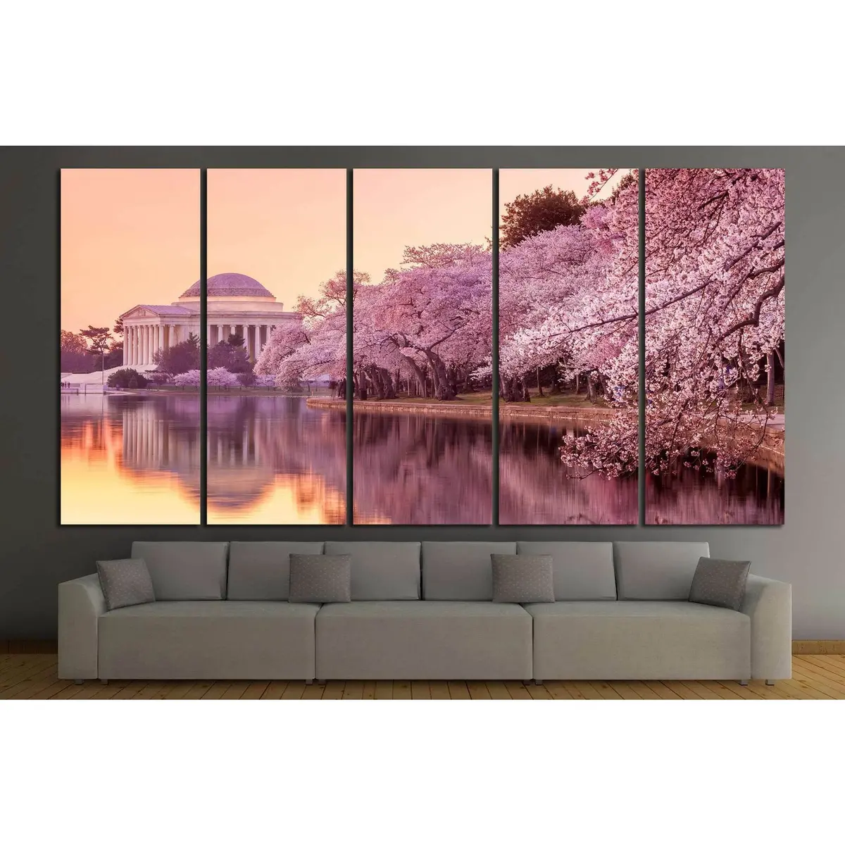 Jefferson Memorial Canvas Wall Art – Ready-to-Hang Print of Washington, DC Landmark - Image 2