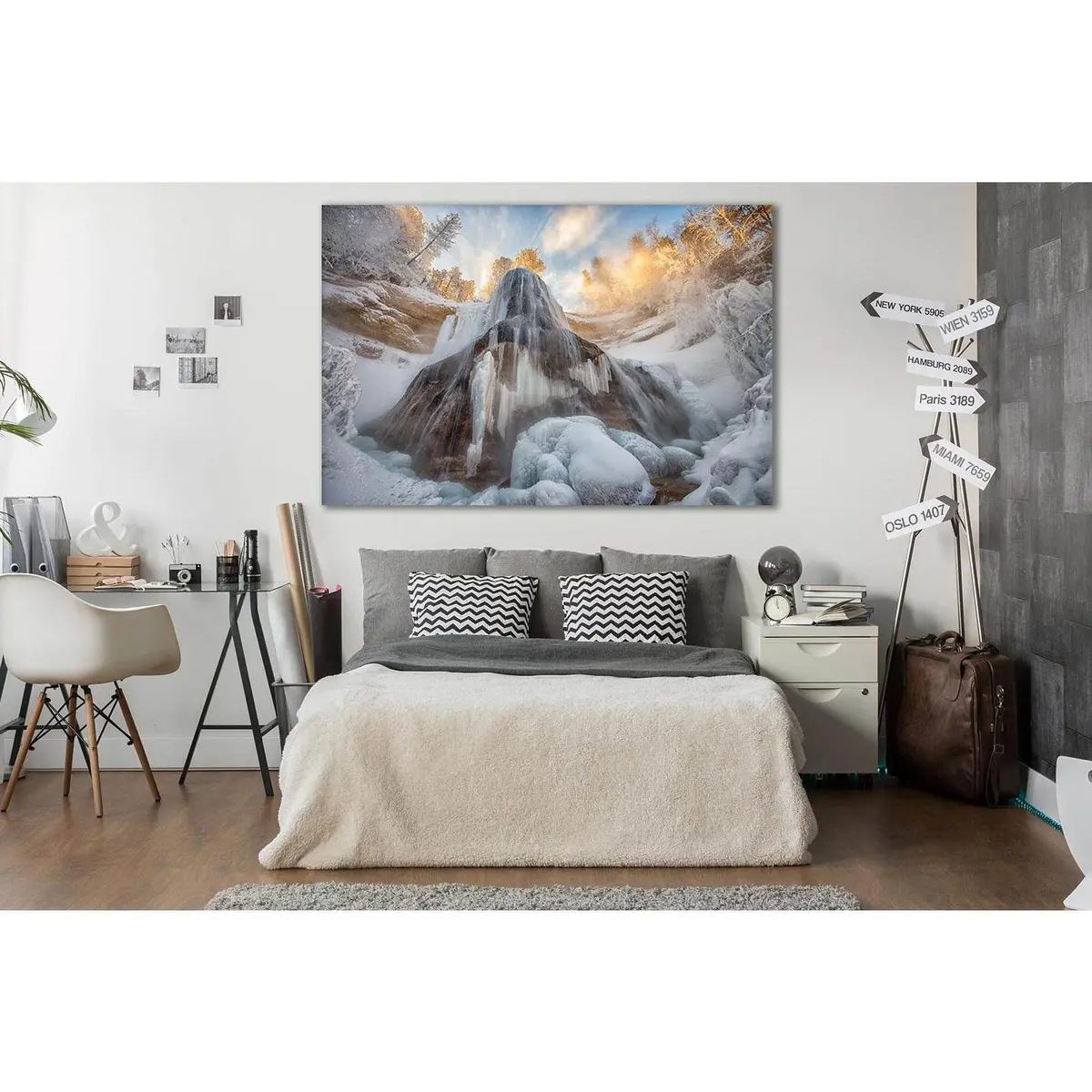 The Largest Waterfall In Nebraska №Sl484 Ready To Hang Canvas Print 2