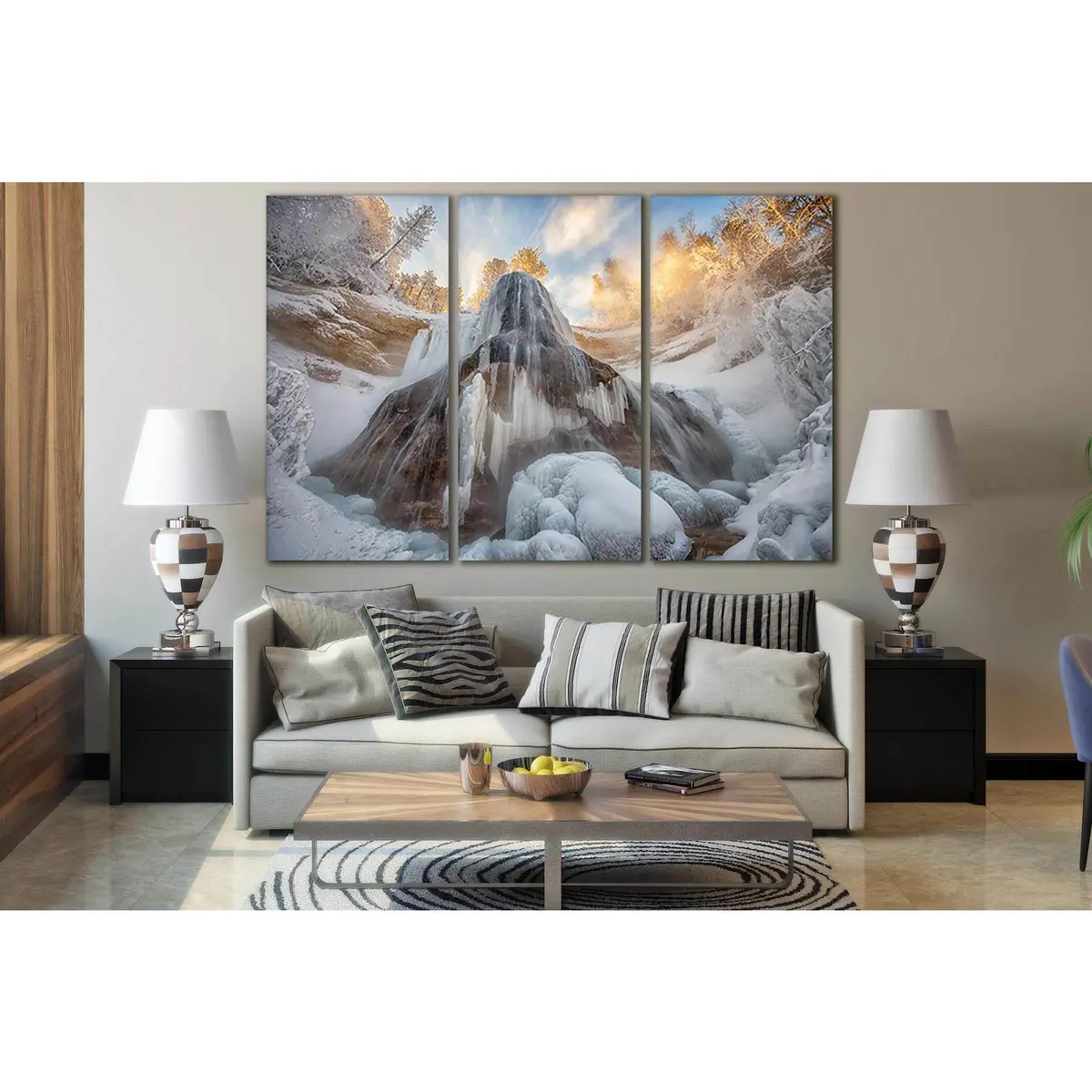 The Largest Waterfall In Nebraska №Sl484 Ready To Hang Canvas Print 5