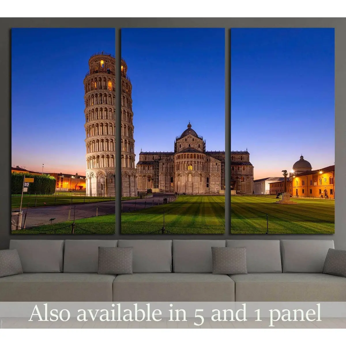 The Leaning Tower Of Pisa, Italy №1257 Ready To Hang Canvas Print 1