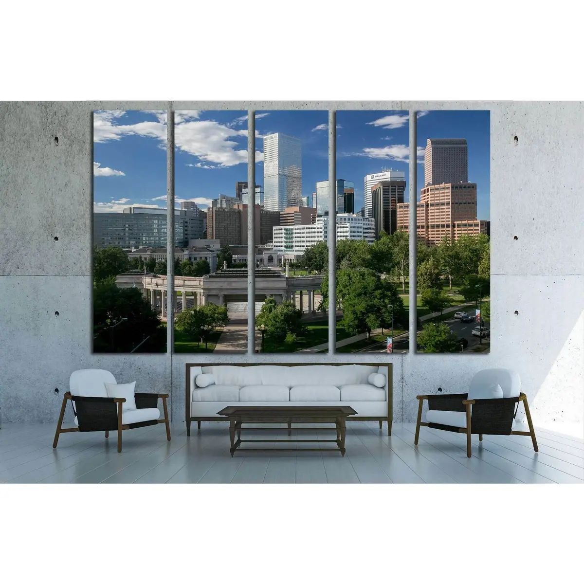 Denver, CO Skyline Canvas Wall Art №1625 – Pre-Styled, Ready-to-Hang Decor - Image 2