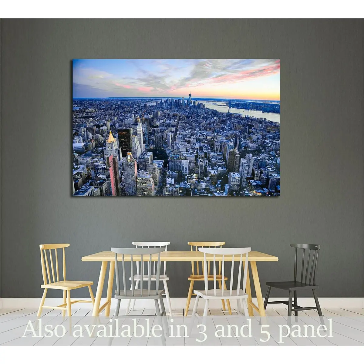 The New York City And New Jersey Skyline At Afternoon The Freedom Tower №2631 Ready To Hang Canvas Print 1