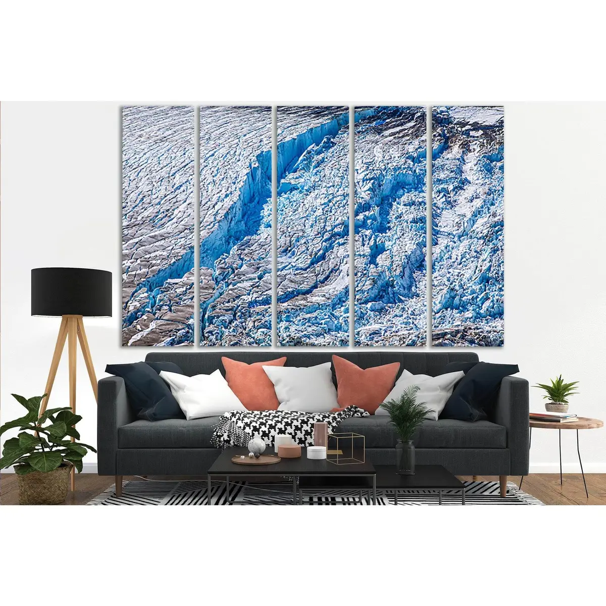 Salmon Glacier Canvas Wall Art – Ready-to-Hang Print (SL1349) - Image 3