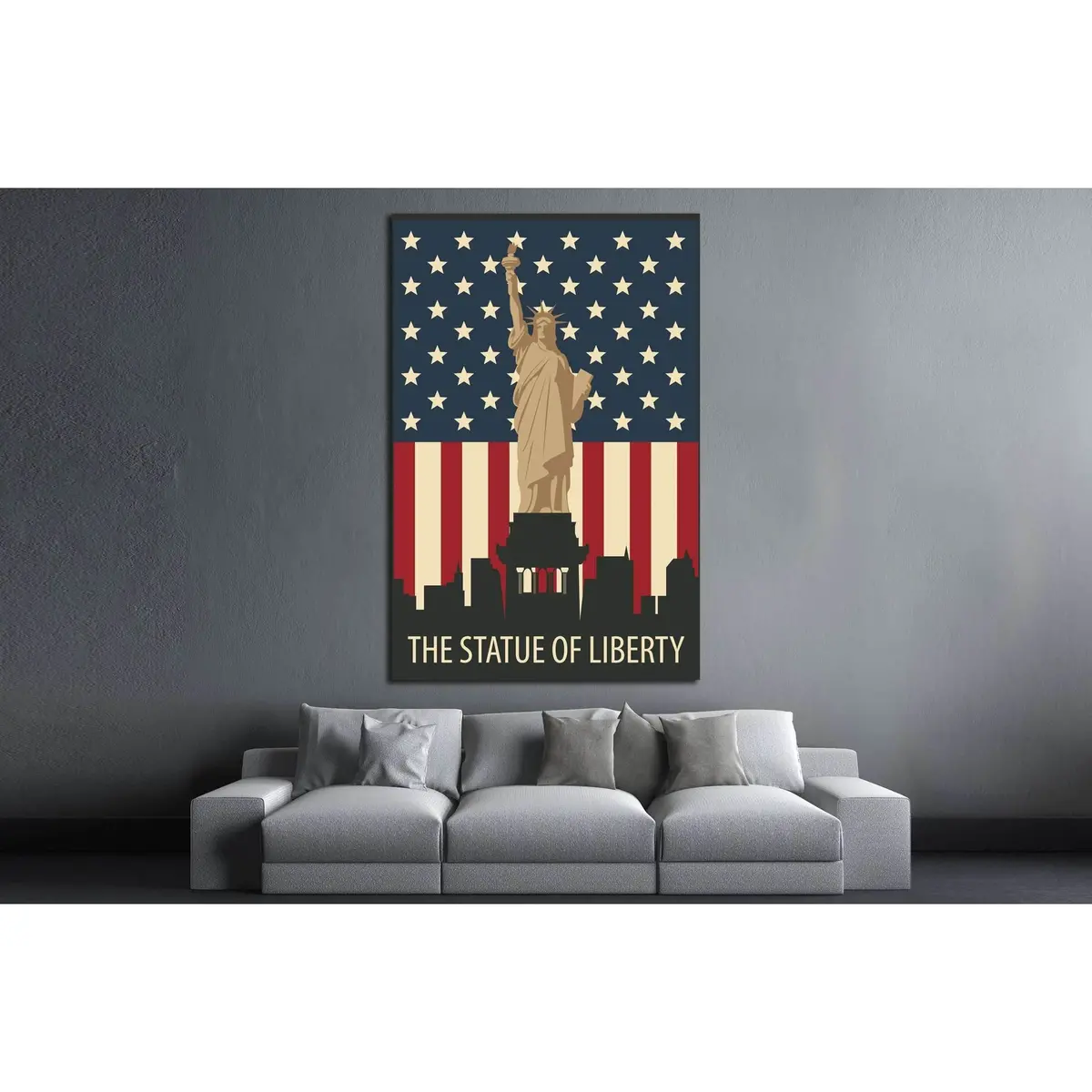 The Statue Of Liberty №4523 Ready To Hang Canvas Print 2
