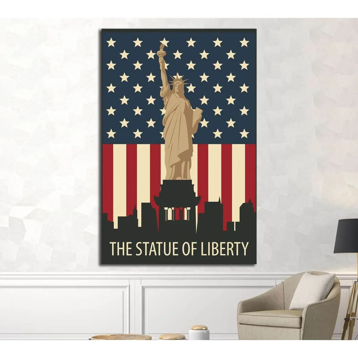 The Statue Of Liberty №4523 Ready To Hang Canvas Print 1