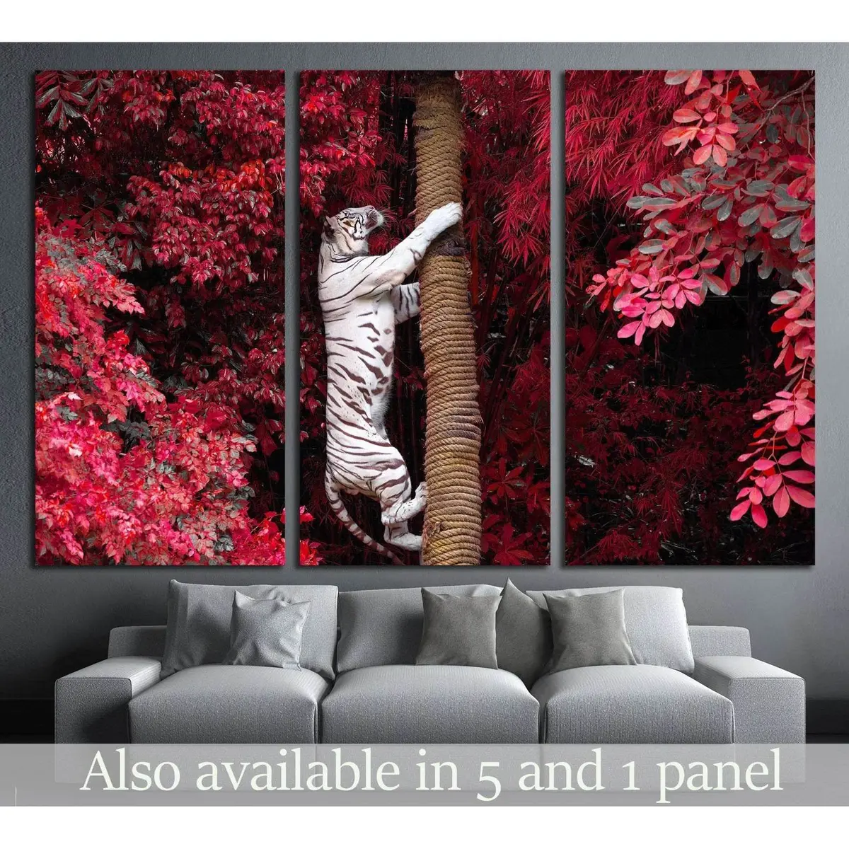 The White Tiger №2353 Ready To Hang Canvas Print 5