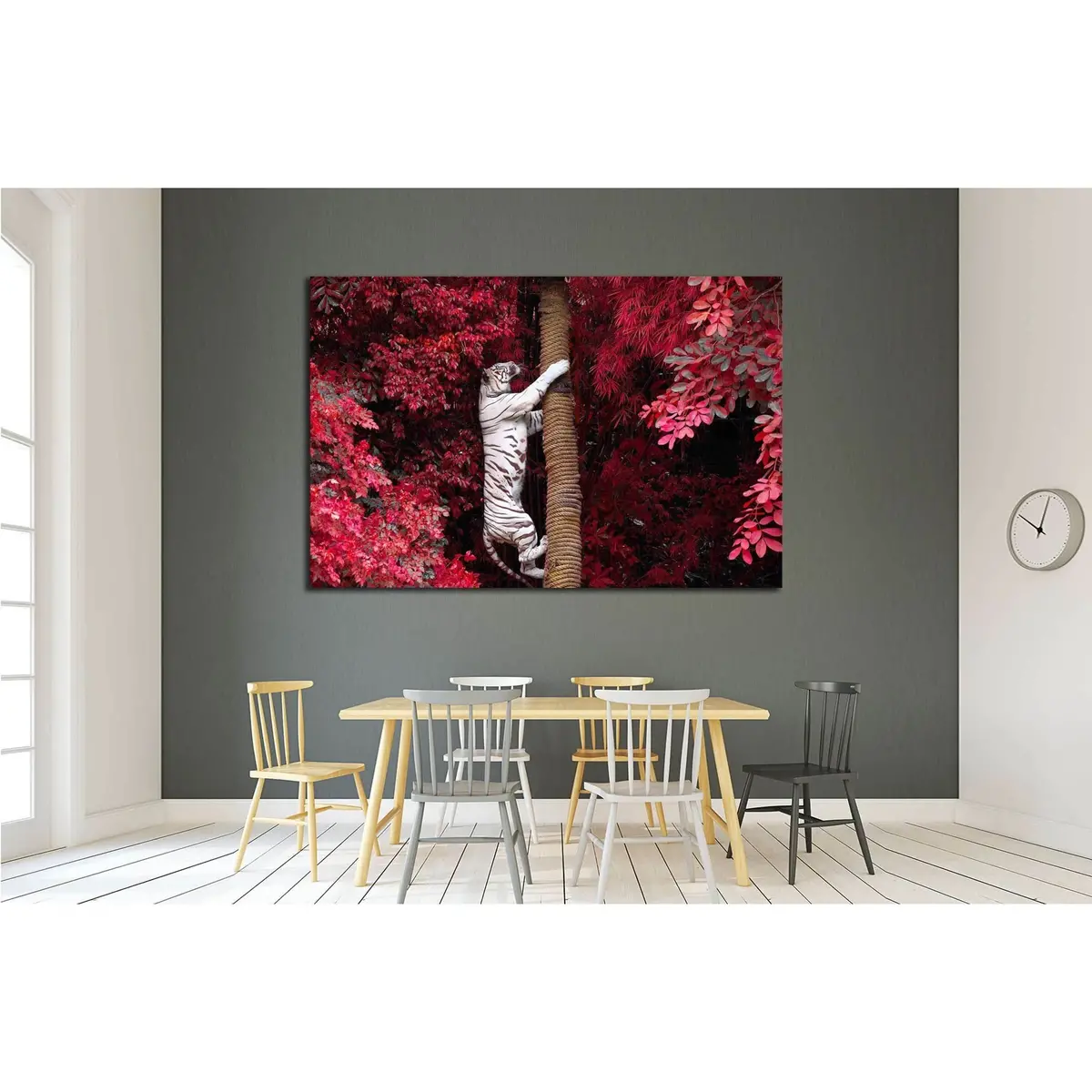 The White Tiger №2353 Ready To Hang Canvas Print 3