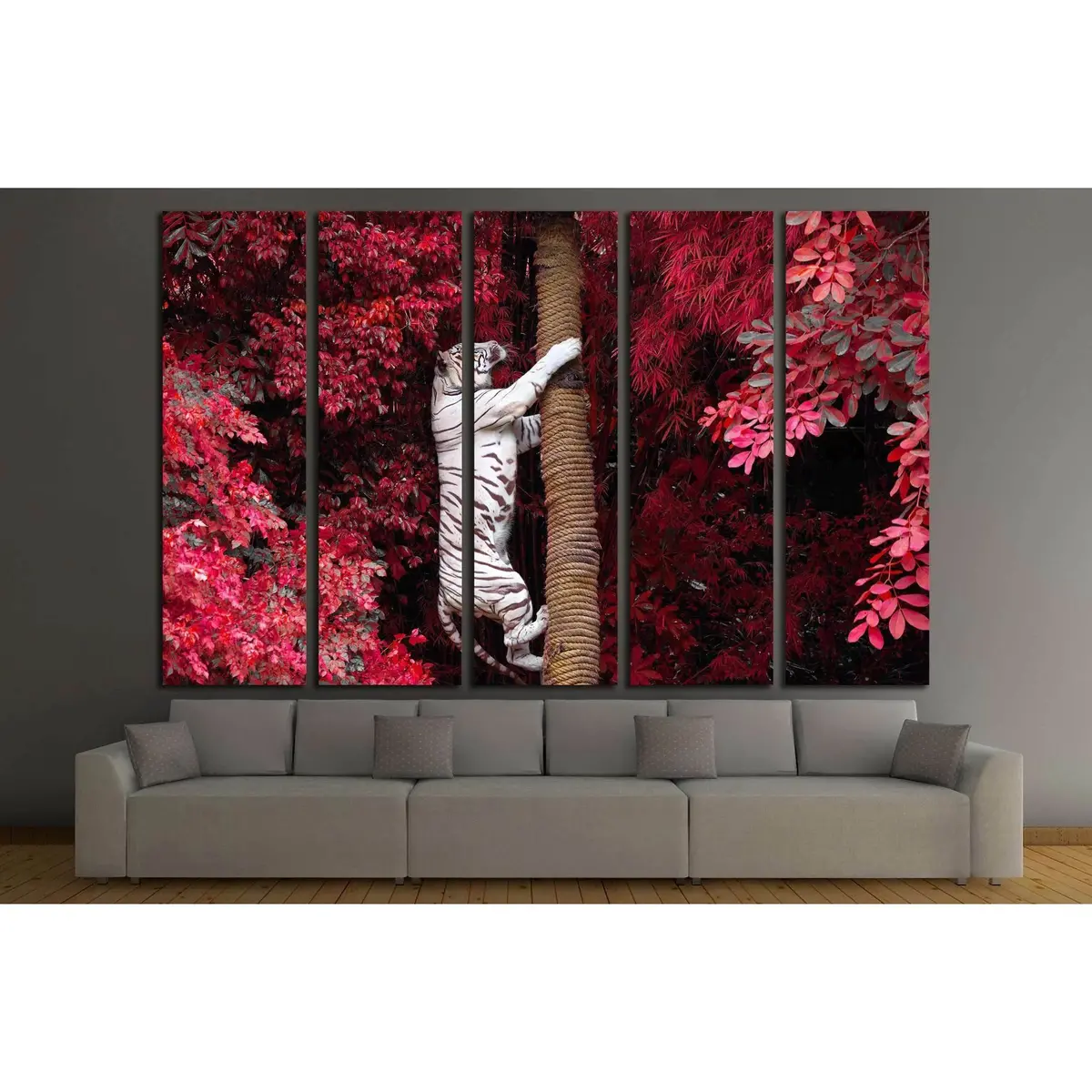 White Tiger No. 2353 — Premium Ready-to-Hang Canvas Art - Image 3