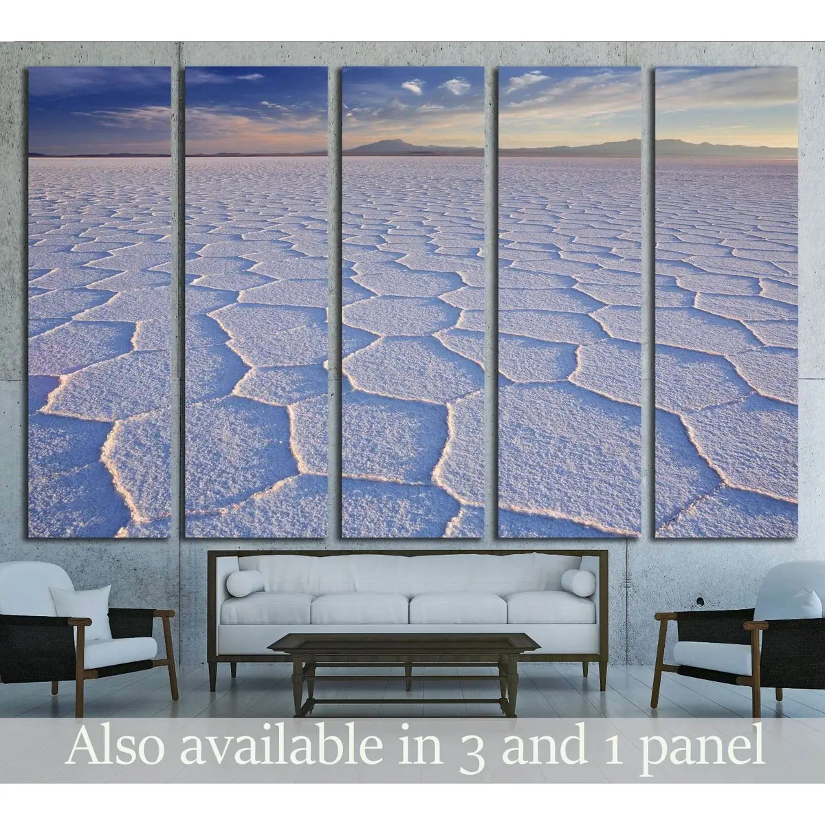 Stunning Sunrise Photography of Bolivia's Salar De Uyuni — Largest Salt Flat in the World — Premium Ready-to-Hang Canvas Wall Art