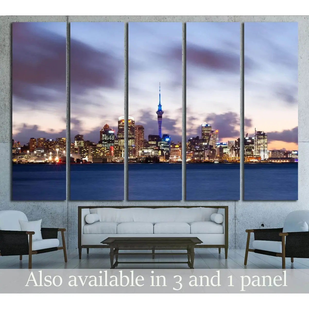 Auckland Skyline Canvas Wall Art – Ready-to-Hang Print from New Zealand