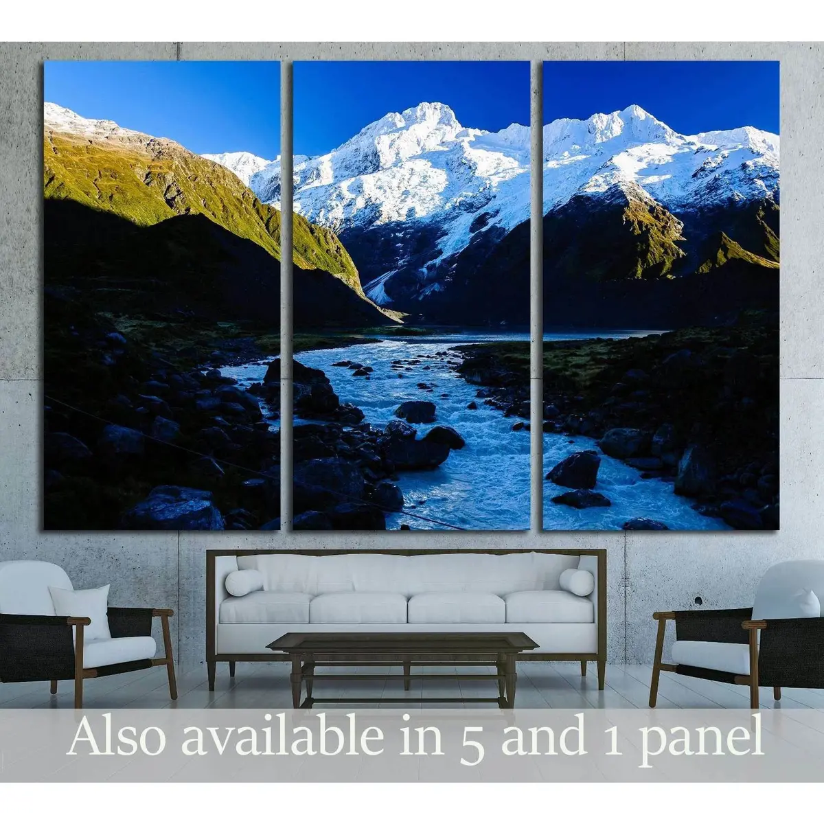 This Is A Hooker Valley Track,Mount Cook, New Zealand №3118 Ready To Hang Canvas Print 5