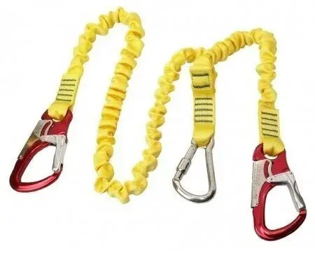 Kong 3 Link Safety Line  - Lifeline, Elastic, 2 Hooks & 1 Spring Carabiner 1