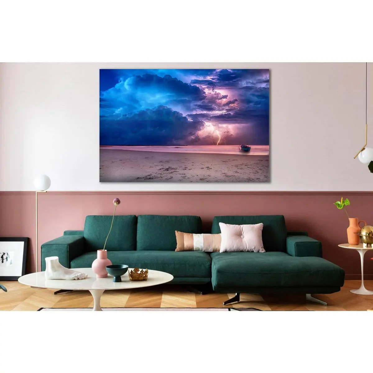 Thunderstorm Clouds On The Sea №Sl179 Ready To Hang Canvas Print 2