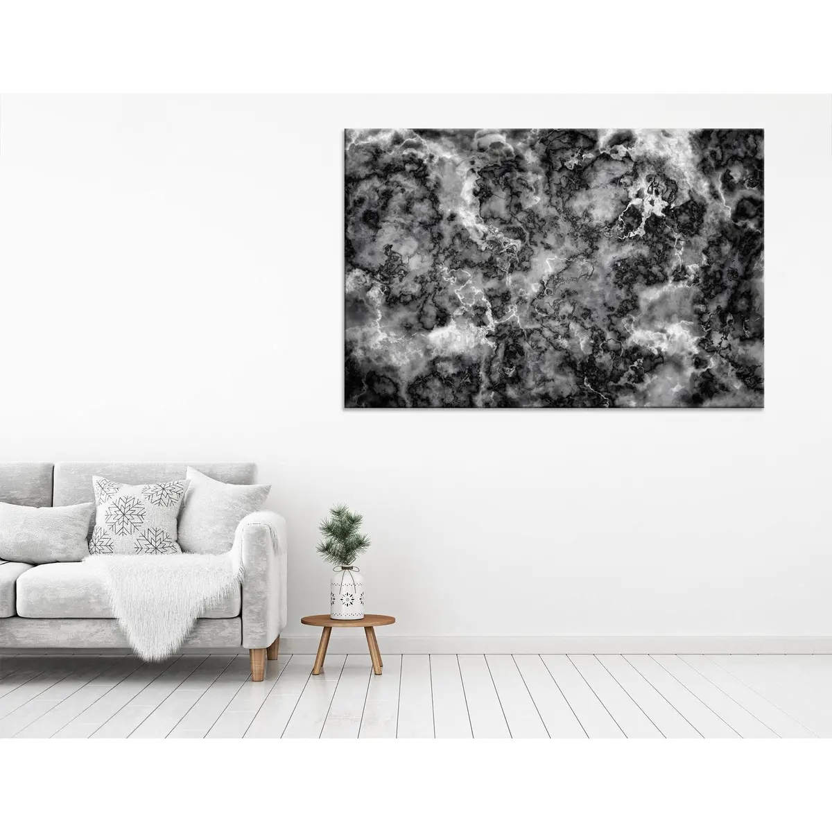 Thunderstorm Sky Abstract №04330 Ready To Hang Canvas Print 3