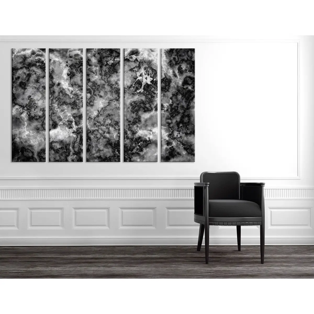 Abstract Thunderstorm Sky Canvas Art №04330 – Pre-Stretched Ready-to-Hang Wall Decor - Image 3