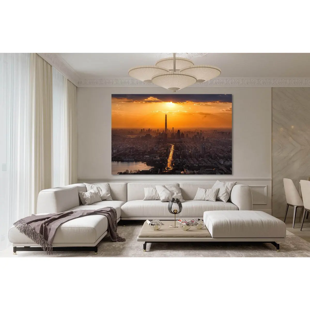 Tianjin City At Sunset №D1864 Ready To Hang Canvas Print 1