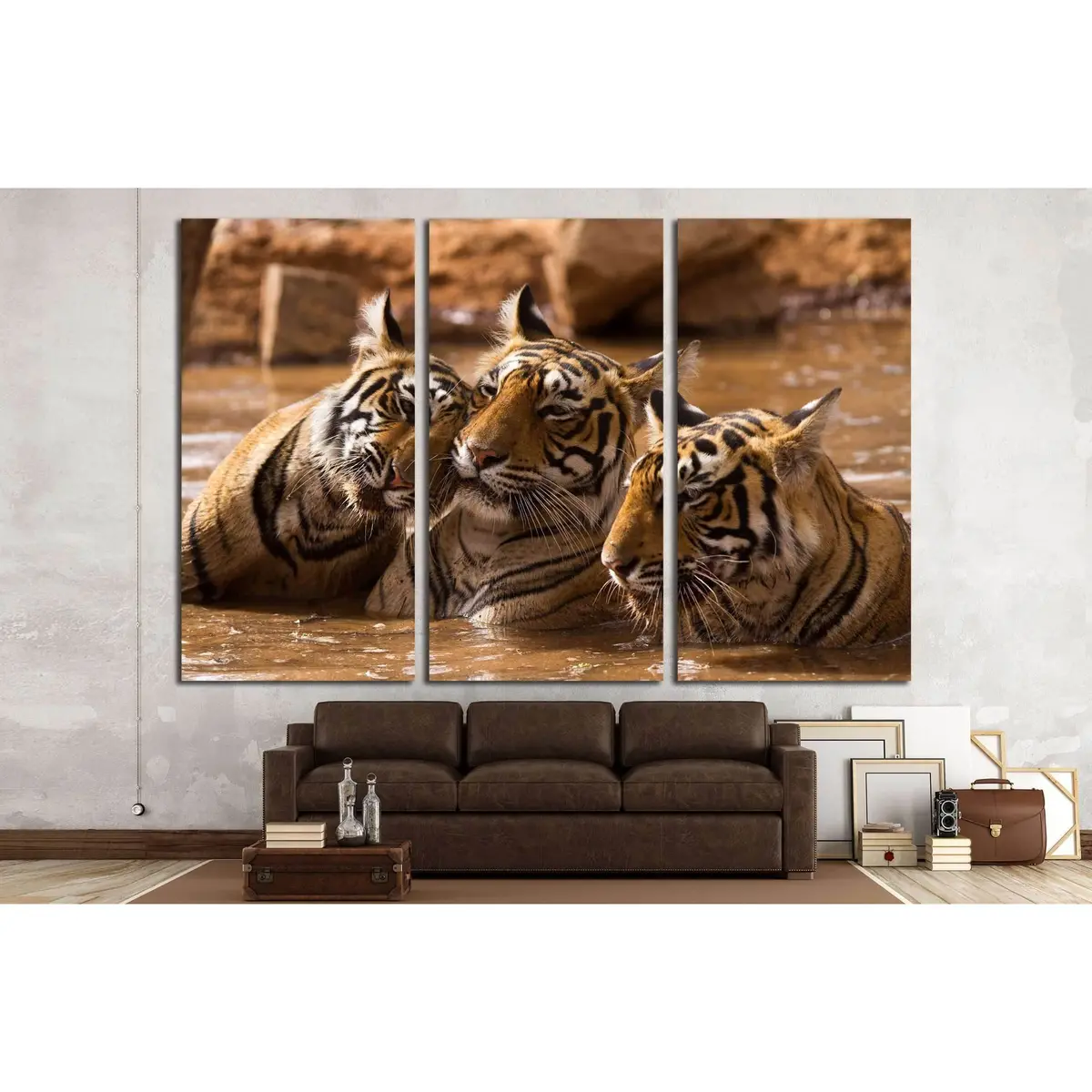 Tiger Family №2342 Ready To Hang Canvas Print 5
