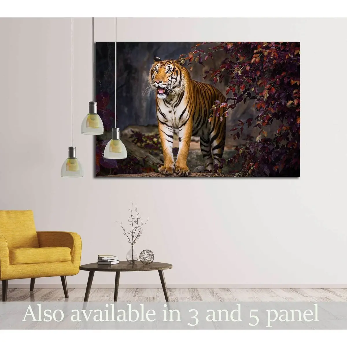Tiger Idle, At The Zoo №2363 Ready To Hang Canvas Print 1