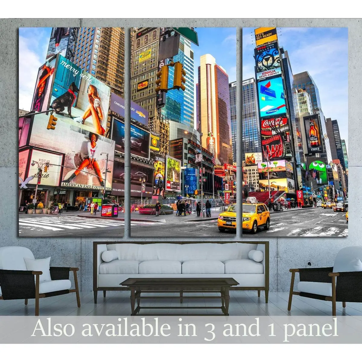 Times Square, Manhattan, New York City №2287 Ready To Hang Canvas Print 5