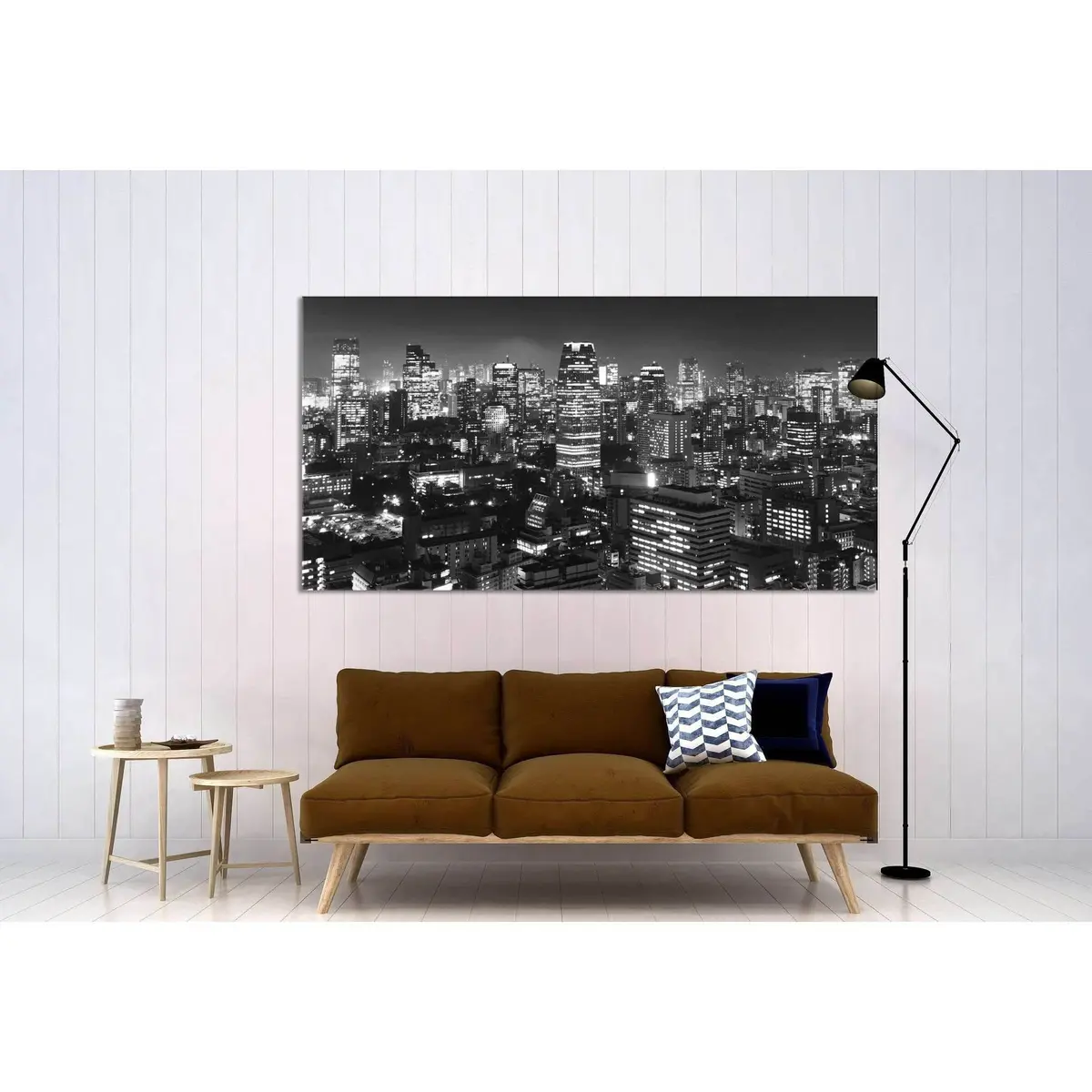 Tokyo Panorama №3021 Ready To Hang Canvas Print 3