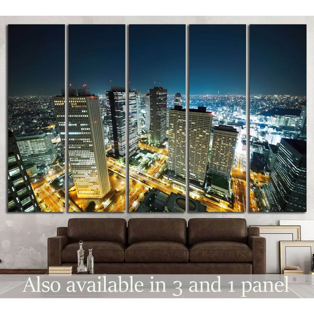 Tokyo Skyline Canvas Art Print #1154 – Premium Ready-to-Hang Wall Decor
