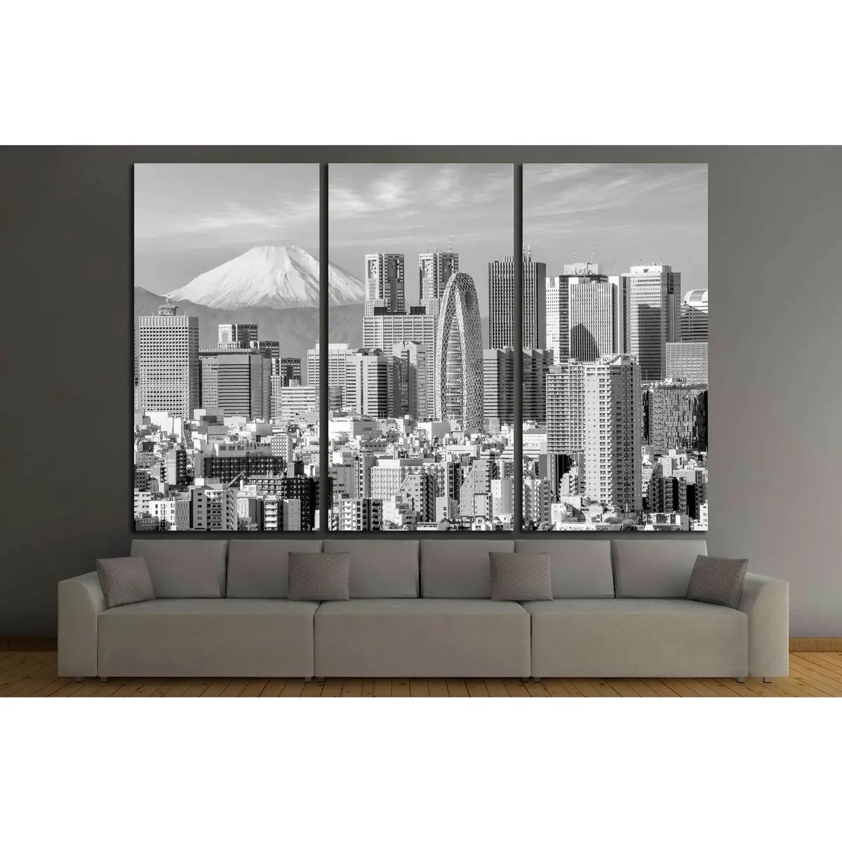 Tokyo Skyline And Mountain Fuji In Japan №1280 Ready To Hang Canvas Print 5