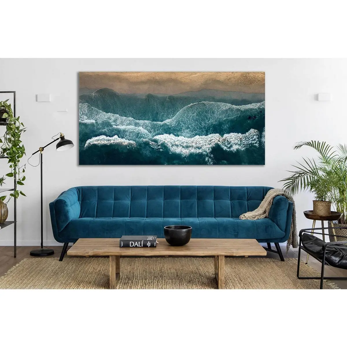 Top View Of The Surf №Sl96 Ready To Hang Canvas Print 1