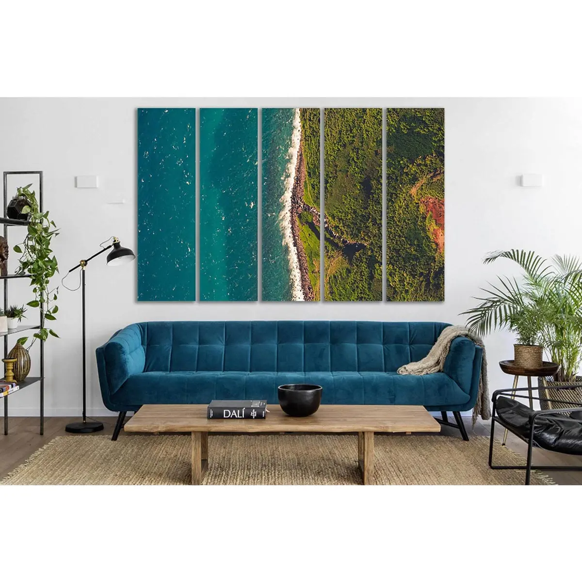 Aerial Sea Shore Canvas Art №SL114 – Premium Ready-to-Hang Wall Decor - Image 3