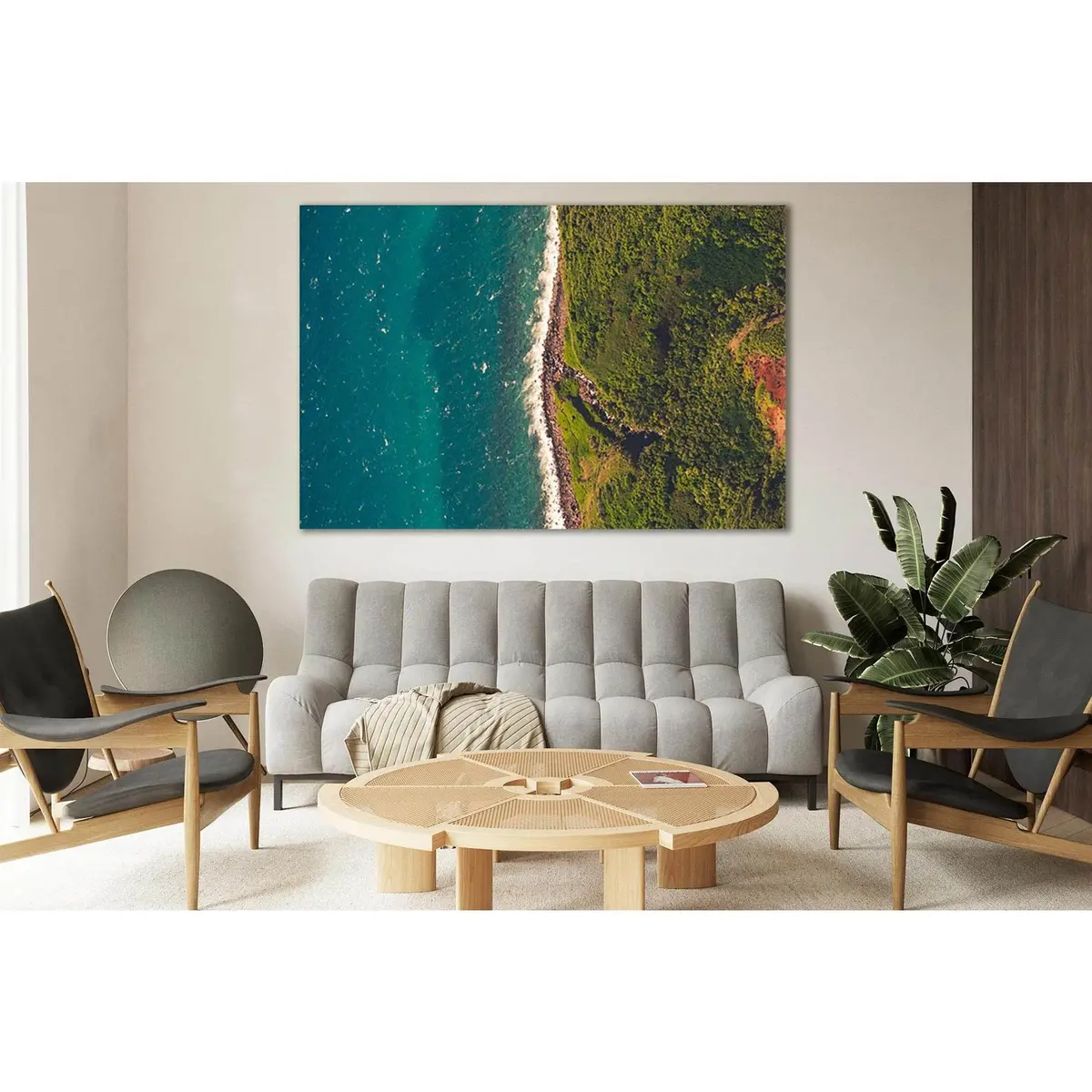 Top View Sea Shore №Sl114 Ready To Hang Canvas Print 2