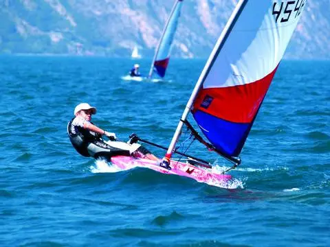 2022 Topper Original Harken Race Dinghy (Red Boat) 1