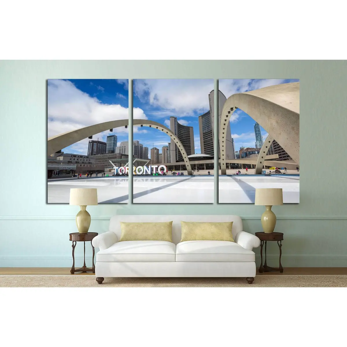 Toronto City Hall And Nathan Phillips Squar №2071 Ready To Hang Canvas Print 5