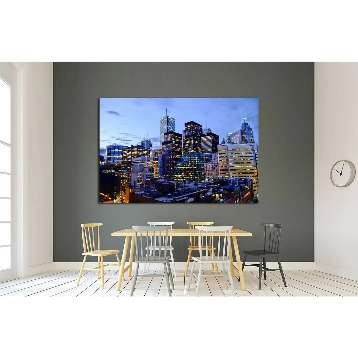 Toronto Downtown №2091 Ready To Hang Canvas Print 3