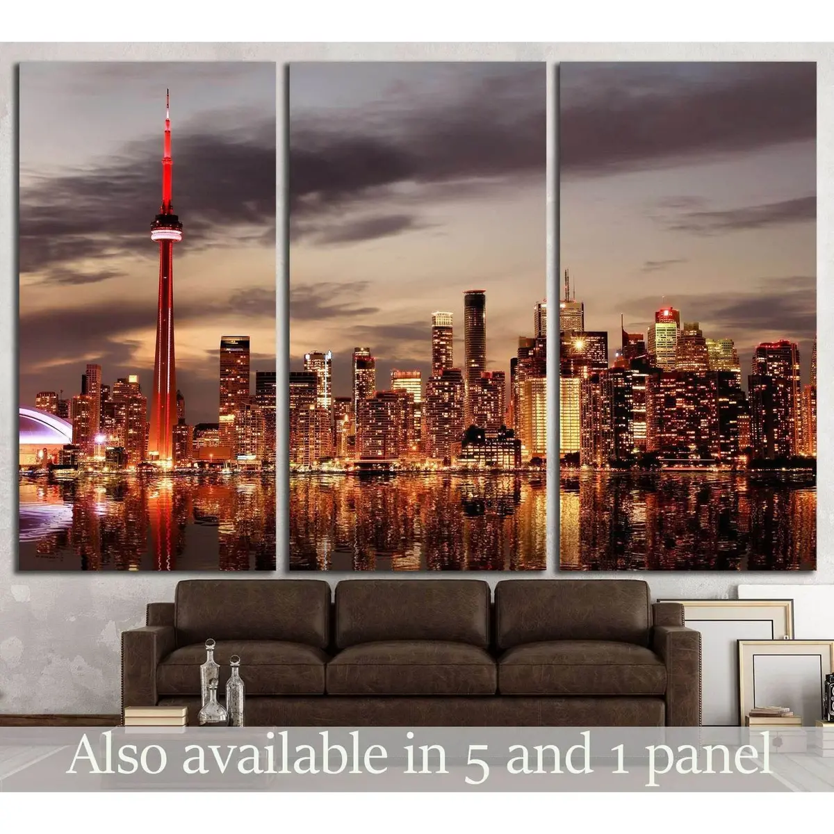 Toronto Skyline At Sunset, Ontario, Canada №2069 Ready To Hang Canvas Print 5