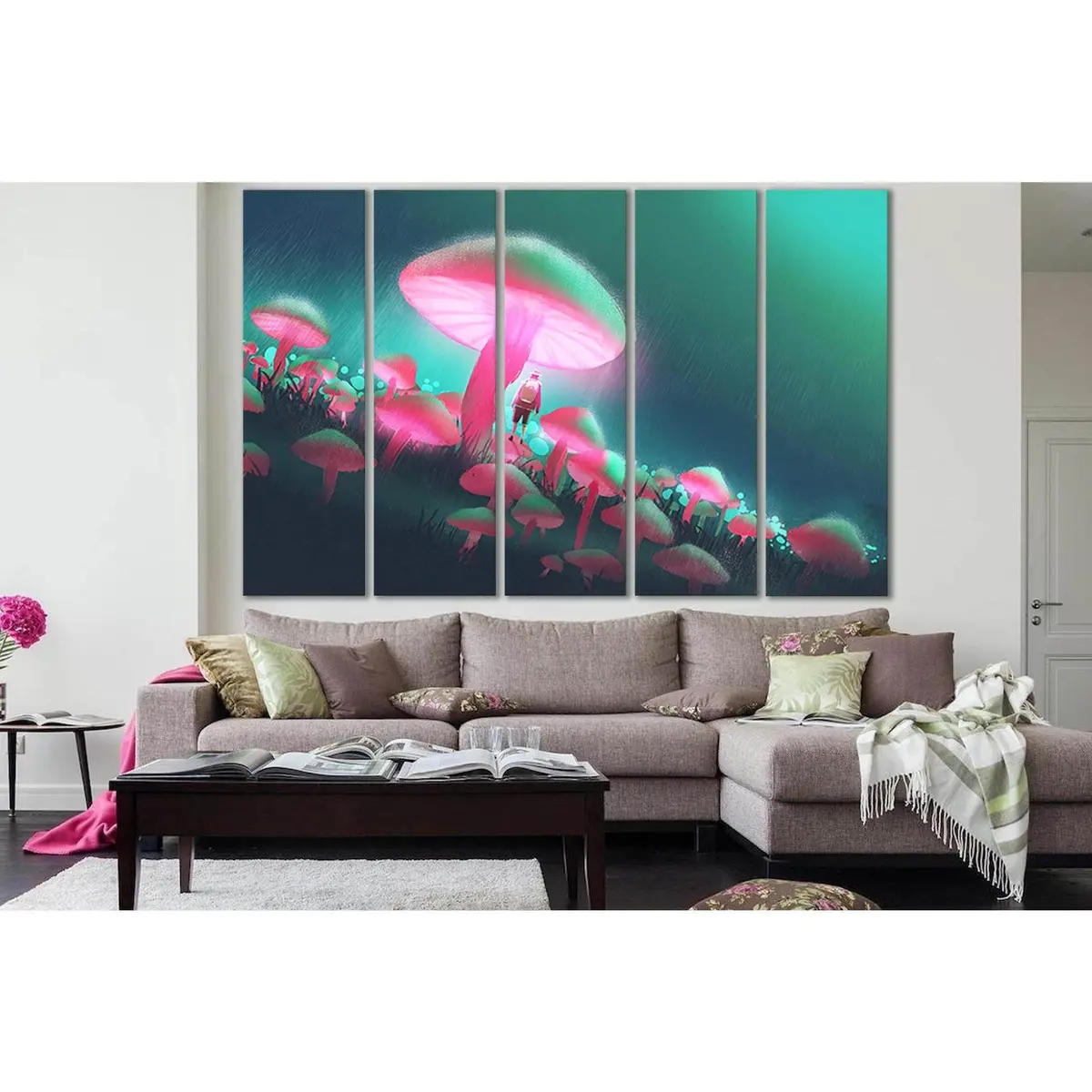 Mushroom Forest Adventure Canvas Art №SL1263 – Premium Ready-to-Hang Wall Decor