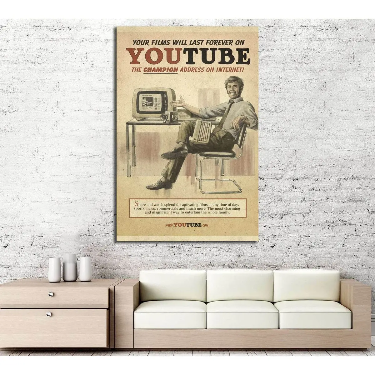 Toutube №3423 Ready To Hang Canvas Print 1