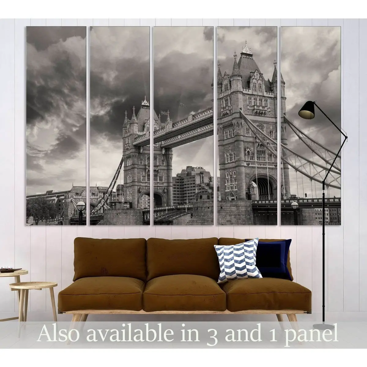 Tower Bridge №3006 Ready To Hang Canvas Print 1