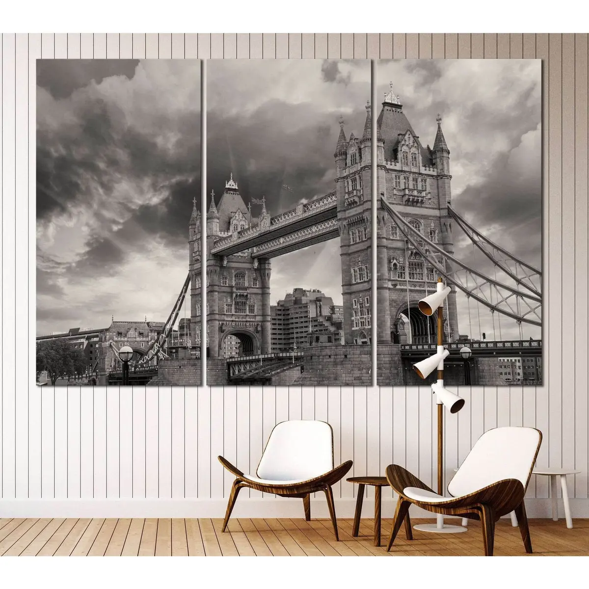 Tower Bridge №3006 Ready To Hang Canvas Print 3