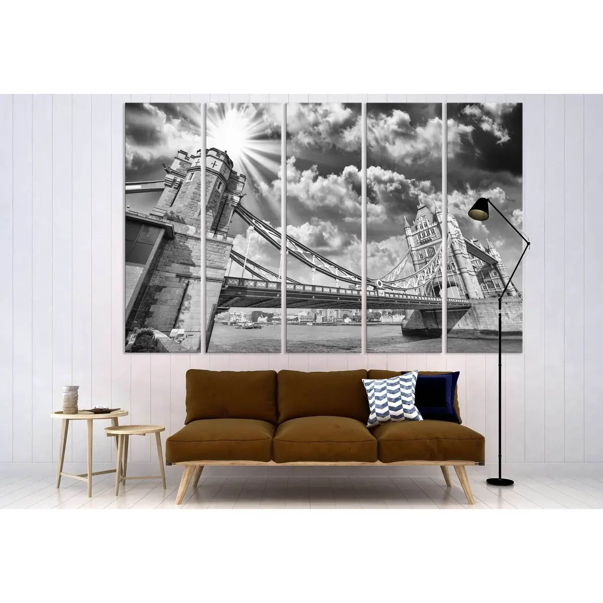 Tower Bridge №3007 Ready To Hang Canvas Print 2