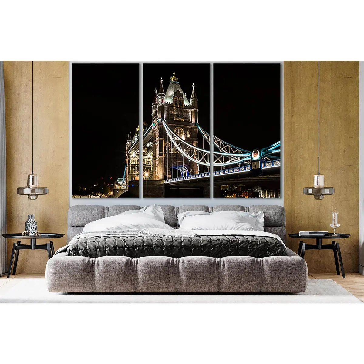 Tower Bridge At Night №Sl1092 Ready To Hang Canvas Print 5