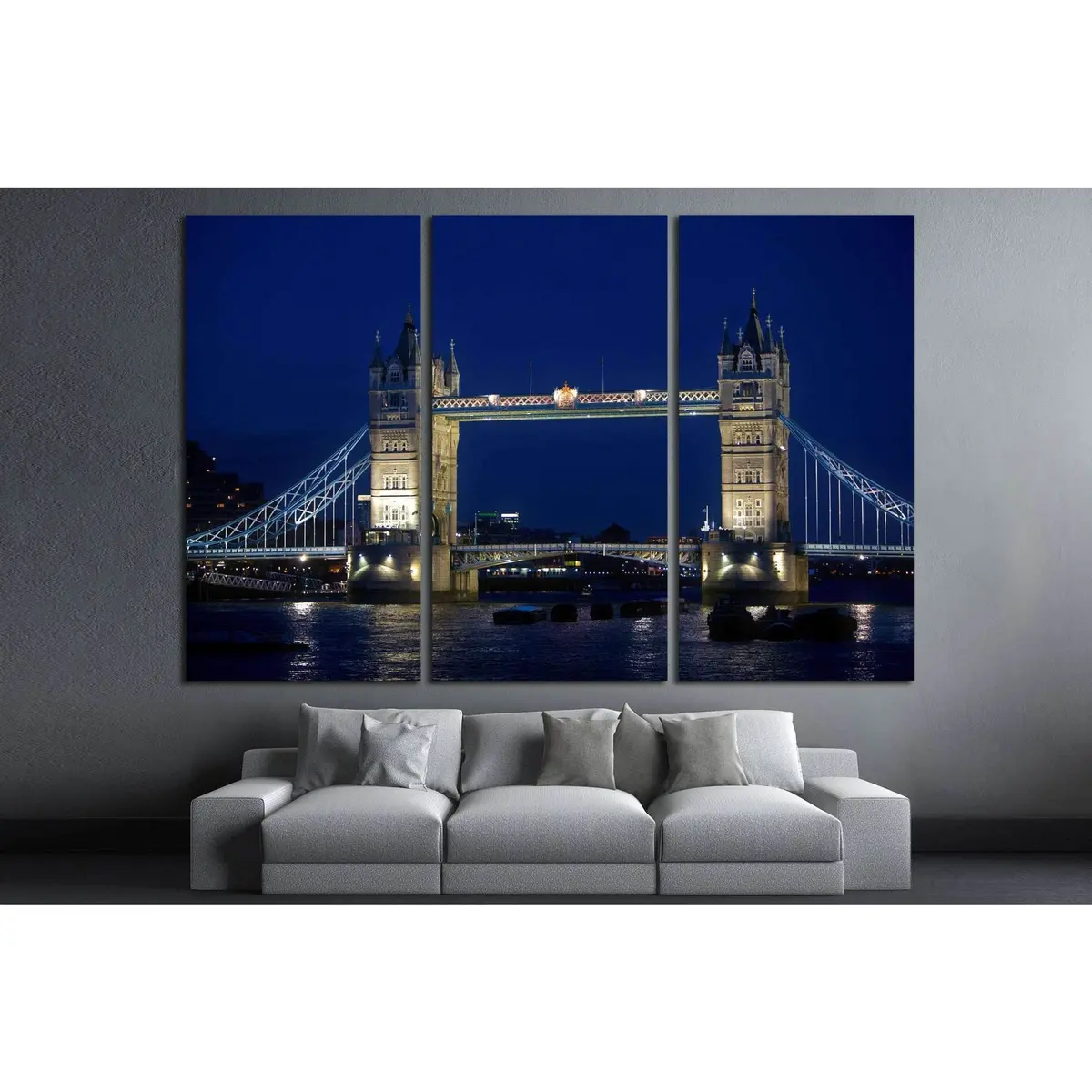 Tower Bridge In London №781 Ready To Hang Canvas Print 2